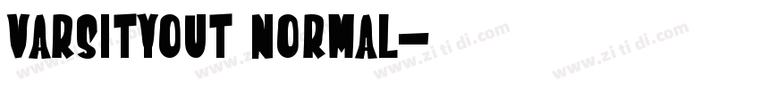 VarsityOut Normal字体转换